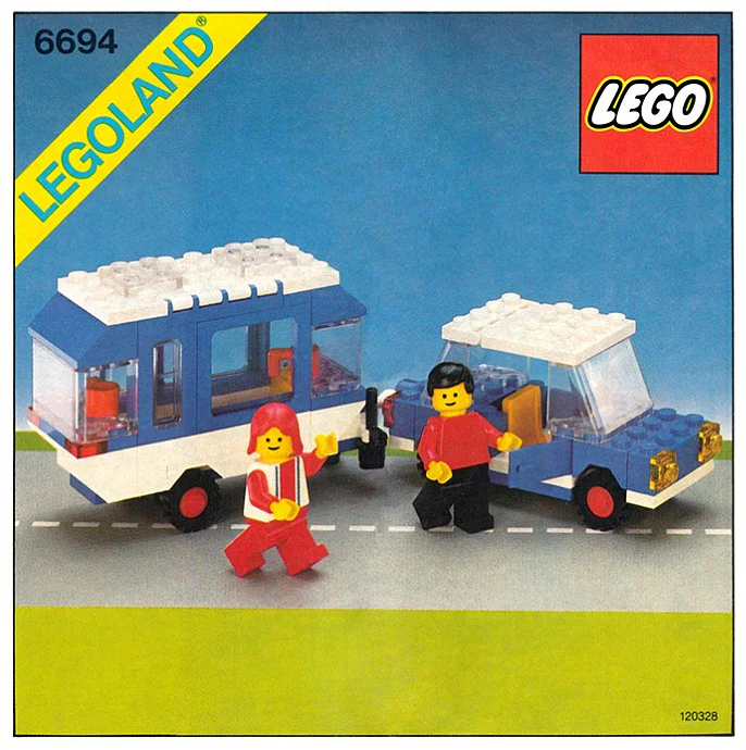 Car with camper trailer 乐高 LEGO 6694 image 1