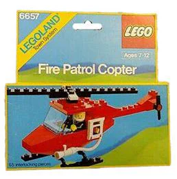 Firefighting helicopter patrol. 乐高 LEGO 6657 image 2