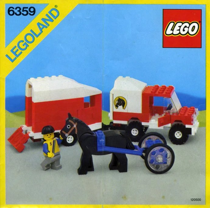 Trolley and horse-drawn carriage 乐高 LEGO 6359 image 1