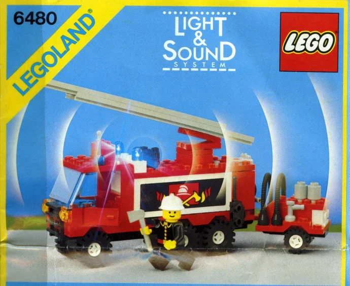 Fire: ladder fire truck 乐高 LEGO 6480 image 1