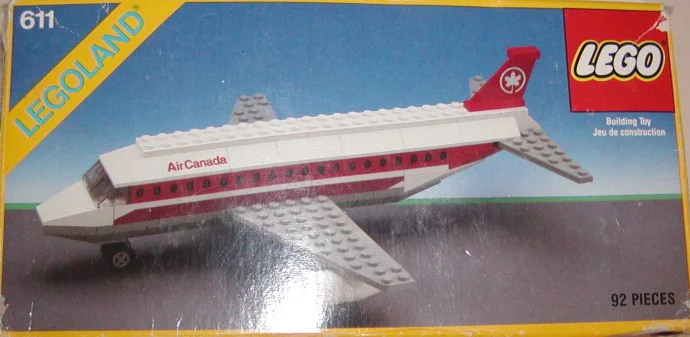 Jet aircraft of Canadian Airlines. 乐高 LEGO 611-2 image 1