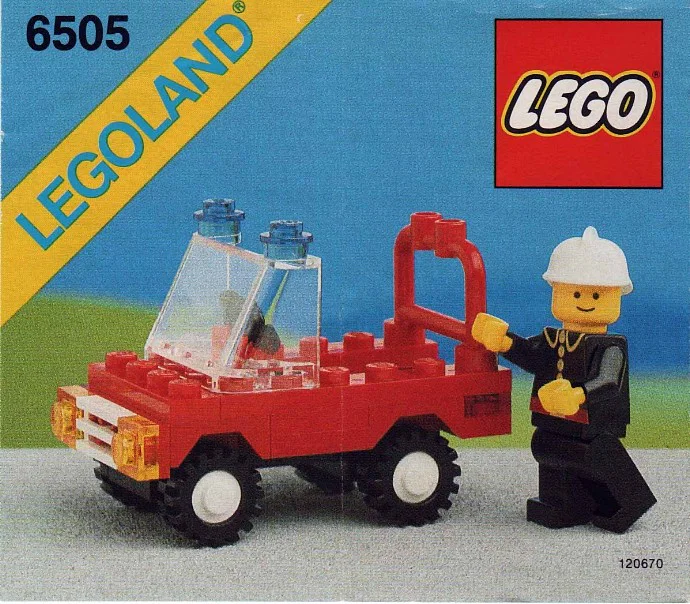 Fire chief's car 乐高 LEGO 6505 image 1