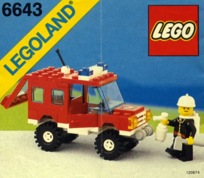 Fire captain's command vehicle 乐高 LEGO 6643 image 1