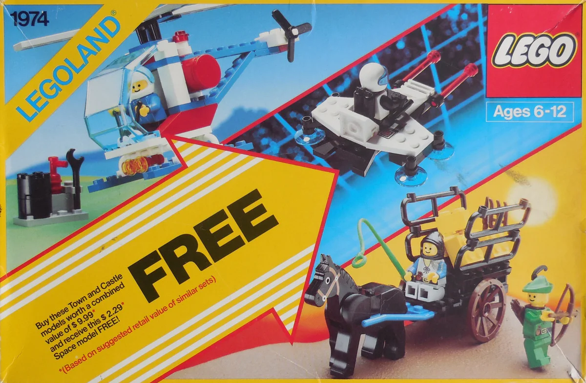 Three-Piece Set 乐高 LEGO 1974 image 1
