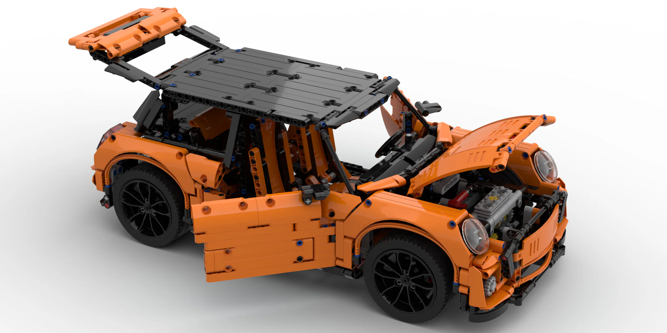 Mini Cooper F56 2016 1/8 Scale Kit Including Interior Details 启智乐 23020 image 6