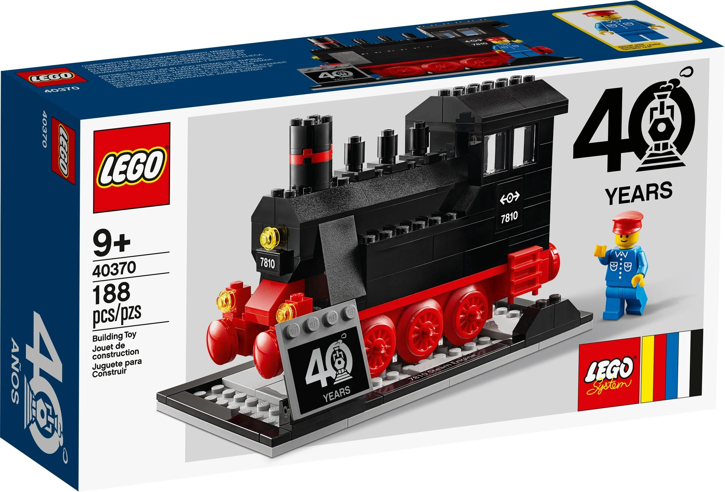 40th anniversary steam engine 乐高 LEGO 40370 image 1