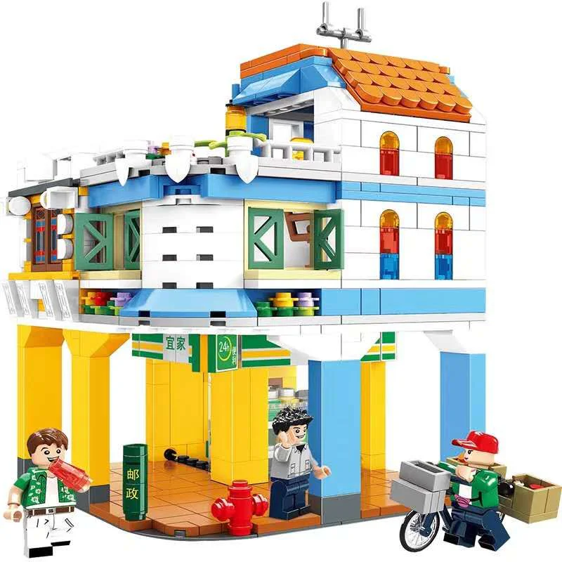 Creative cities: Civilized street junctions of riding buildings 沃马动漫 WOMA C0339