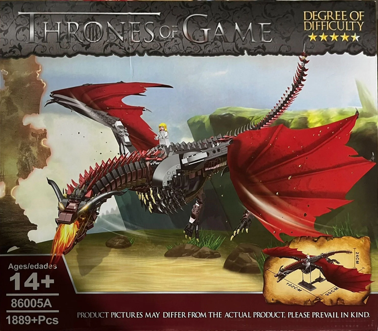 The game of power: Dragon Mother and Drogo, Veserion Super 18K K90 image 1