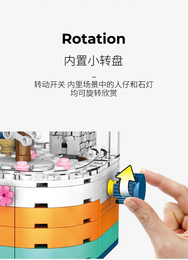 Cherry season: transparent light rotation box 森宝 SEMBO 601077 image 3