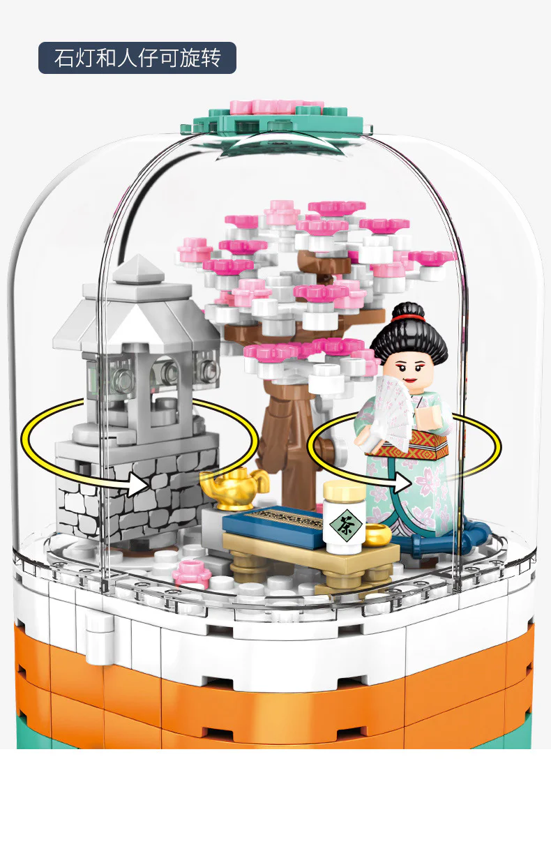 Cherry season: transparent light rotation box 森宝 SEMBO 601077 image 4