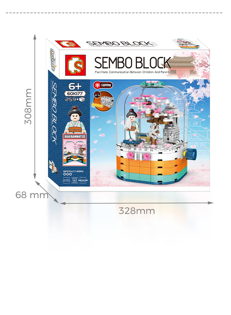 Cherry season: transparent light rotation box 森宝 SEMBO 601077 image 11