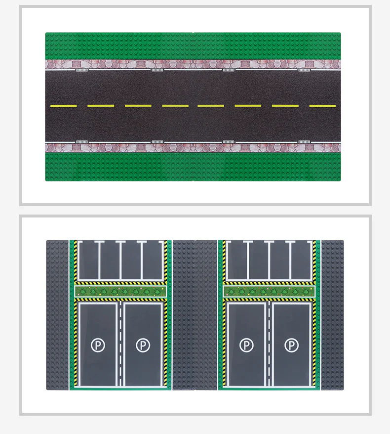 Multifunctional Court, 32x32 Bottom Plate, 5 Models: Asphalt Road, Parking Lot, Football Field, Basketball Court, Baseball Field 万格 WANGE/乐博士 Dr.Luck 8815 image 63