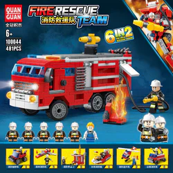 Fire and rescue team: fire truck, Star Star Star Star Star 6 combination Fire Land Cruiser, Forest Firefighter, Firestand Exercise, Water Gun Fire Boat, Fire Helicopter, Cloud Elevator Fire Vehicle