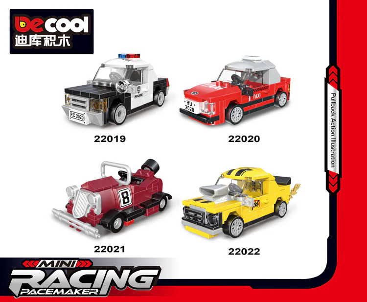 Return vehicle: American police vehicle DECOOL/BrickCool 22019 image 2