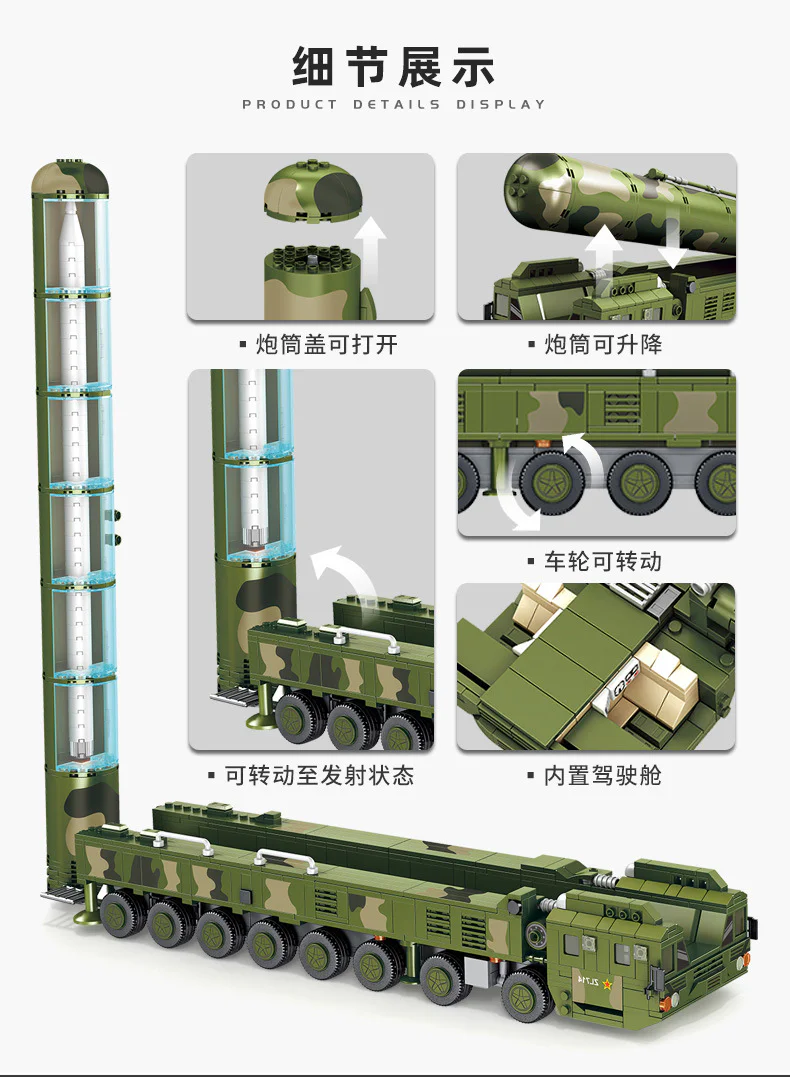 East Wind-41 Intercontinental Strategic Nuclear Missiles 潘洛斯 PANLOSBRICK 639009 image 6