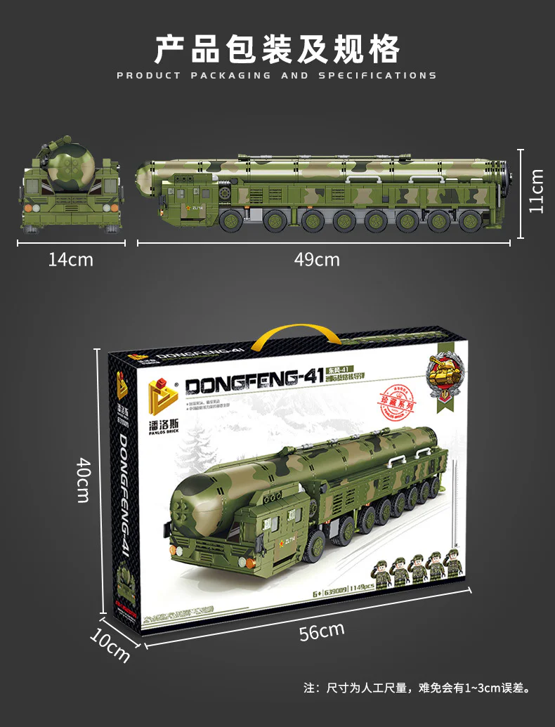 East Wind-41 Intercontinental Strategic Nuclear Missiles 潘洛斯 PANLOSBRICK 639009 image 9