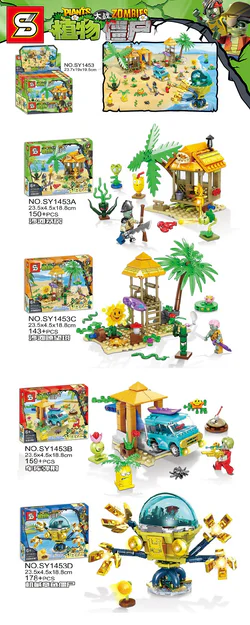 Botanical Battle Zombies: Section 4: Beach huts, beach watch towers, garage ejections, mechanical octopus zombies