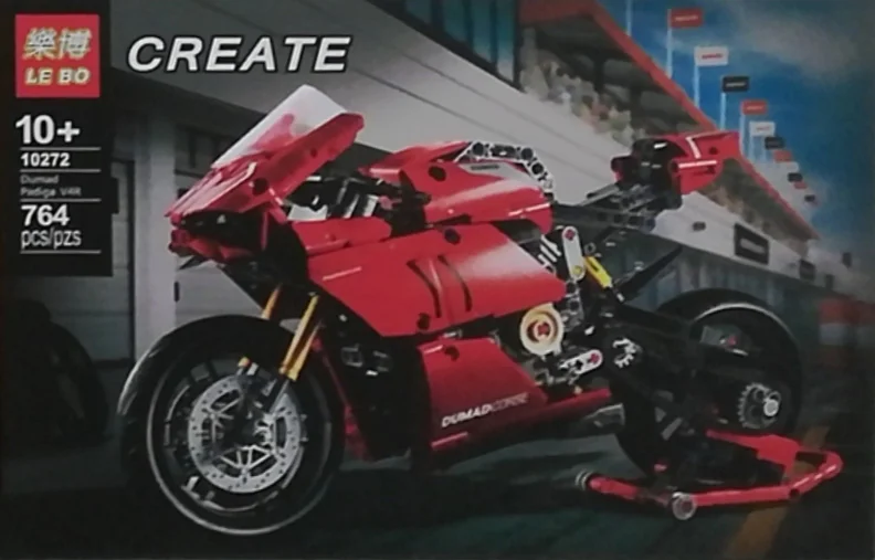 Ducati Panigale V4 R Track Motorcycle 乐博LEBO 10272 image 2