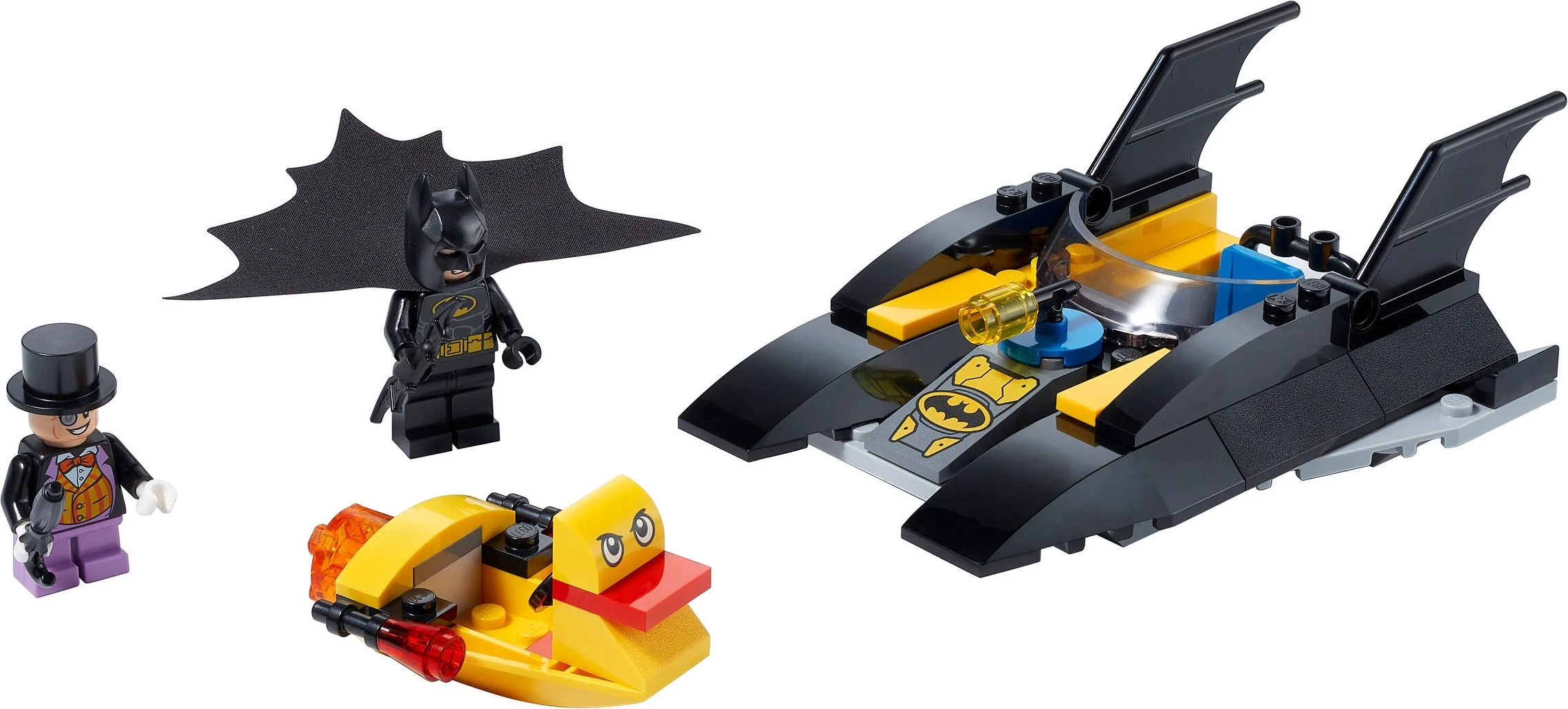 Batboat chases penguins. 11565