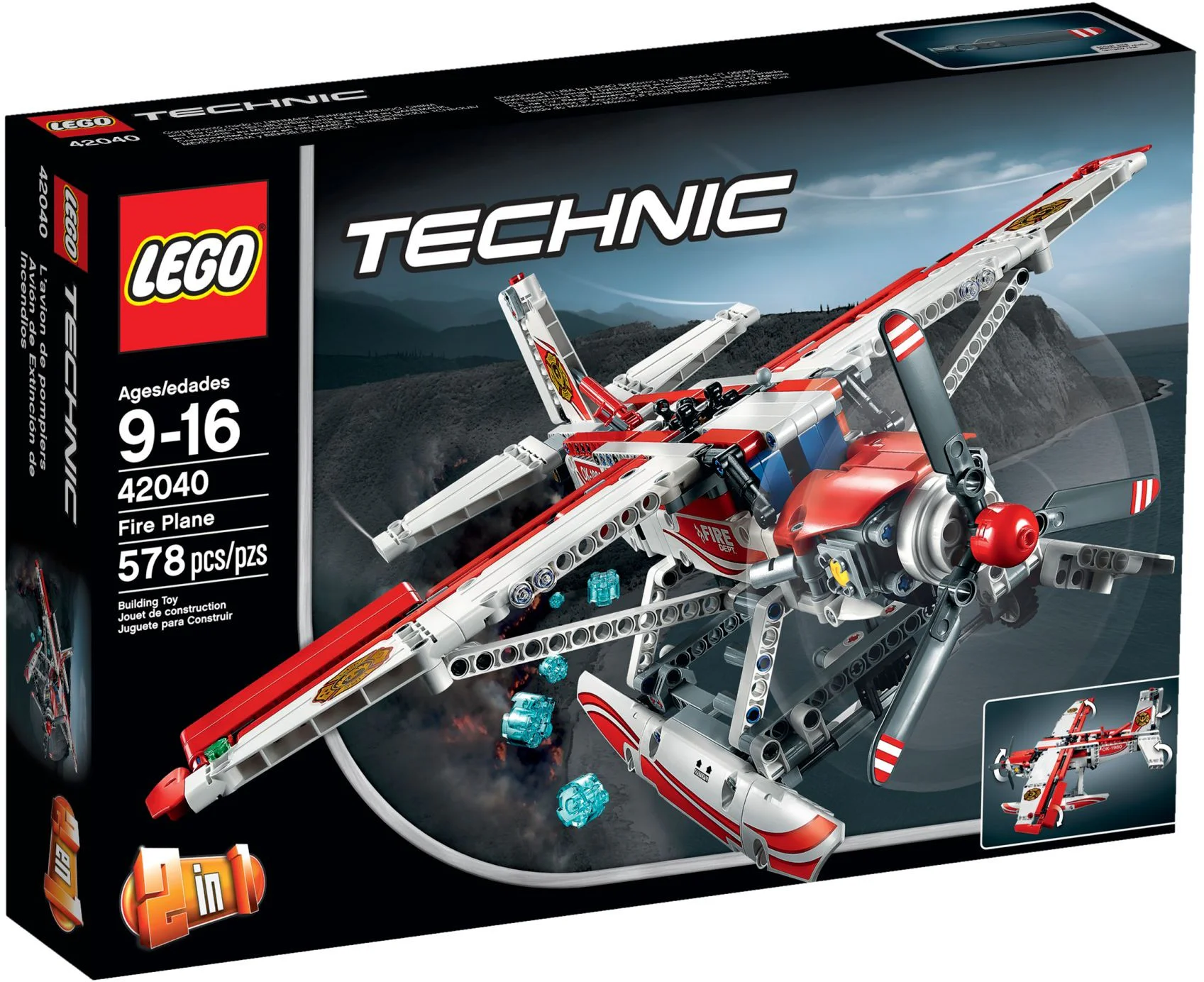 Firefighting plane. 宇星模王 MOULDKING 15014 image 1