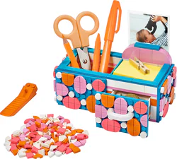 Take the box from the desk