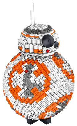 BB-8 is a droid character in the Star Wars franchise. It is a BB-unit astromech droid that appears in the 2015 film "Star Wars: The Force Awakens" and subsequent films.