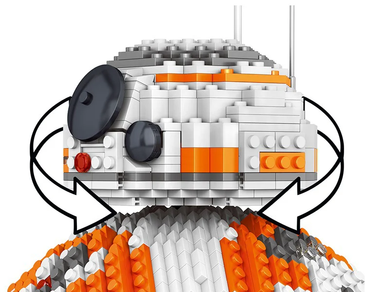 BB-8 is a droid character in the Star Wars franchise. It is a BB-unit astromech droid that appears in the 2015 film "Star Wars: The Force Awakens" and subsequent films. 35020 image 2