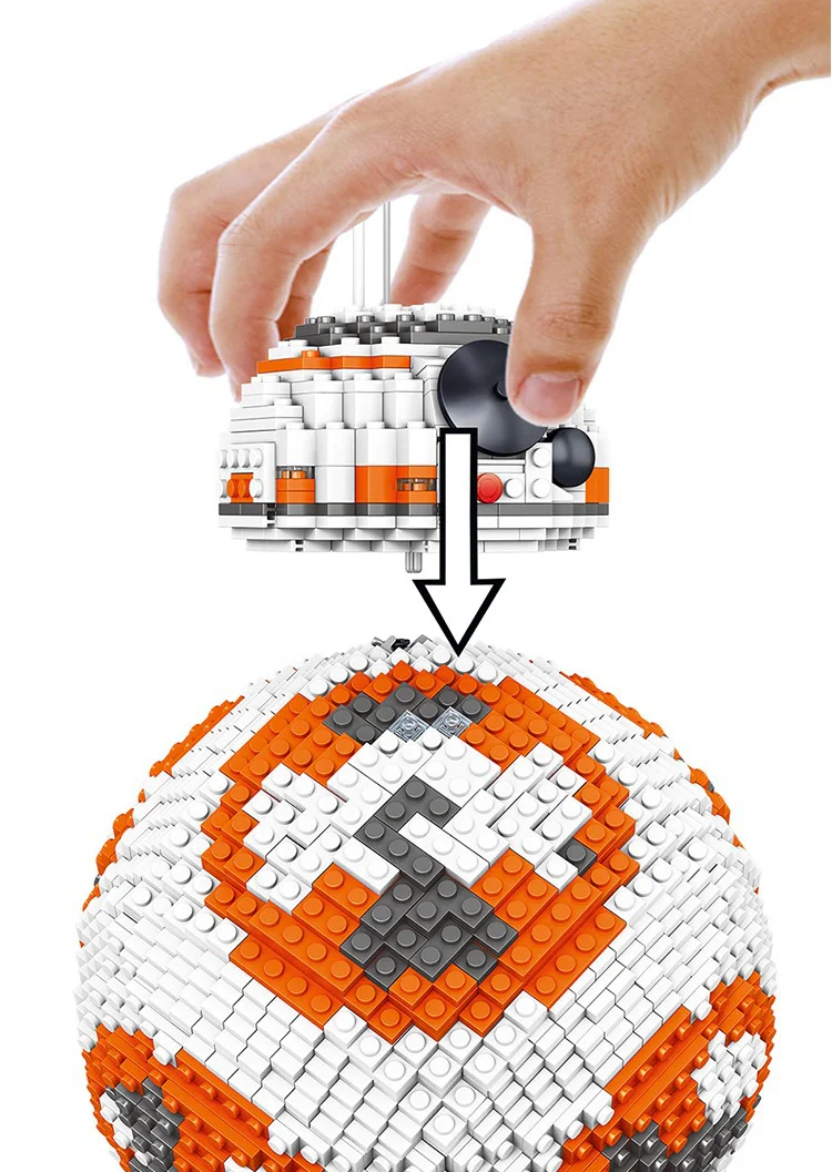 BB-8 is a droid character in the Star Wars franchise. It is a BB-unit astromech droid that appears in the 2015 film "Star Wars: The Force Awakens" and subsequent films. 35020 image 3