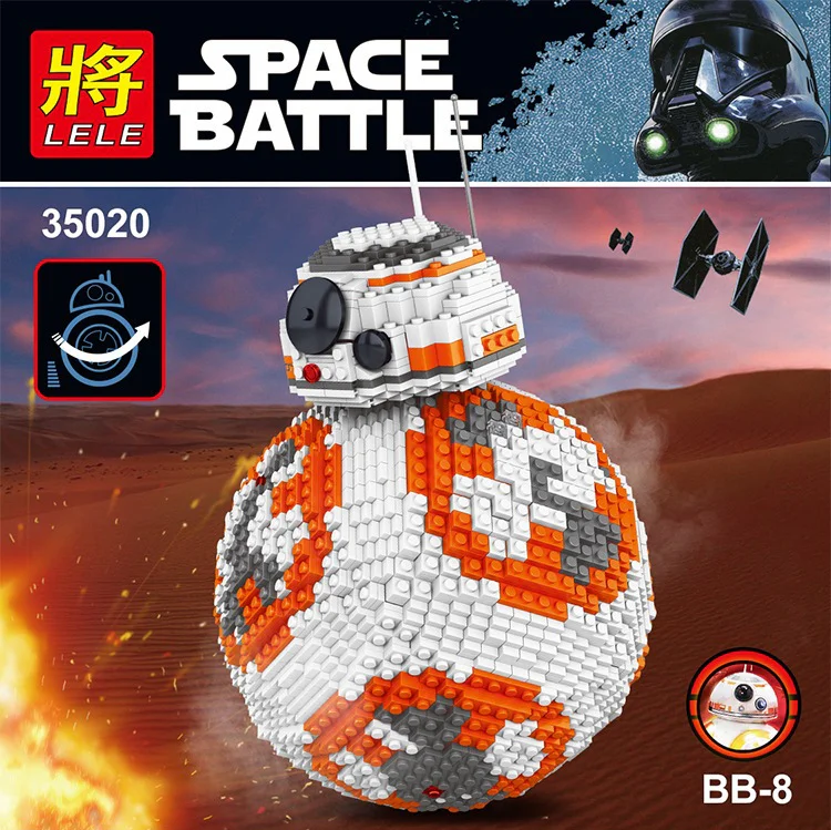 BB-8 is a droid character in the Star Wars franchise. It is a BB-unit astromech droid that appears in the 2015 film "Star Wars: The Force Awakens" and subsequent films. 35020 image 6
