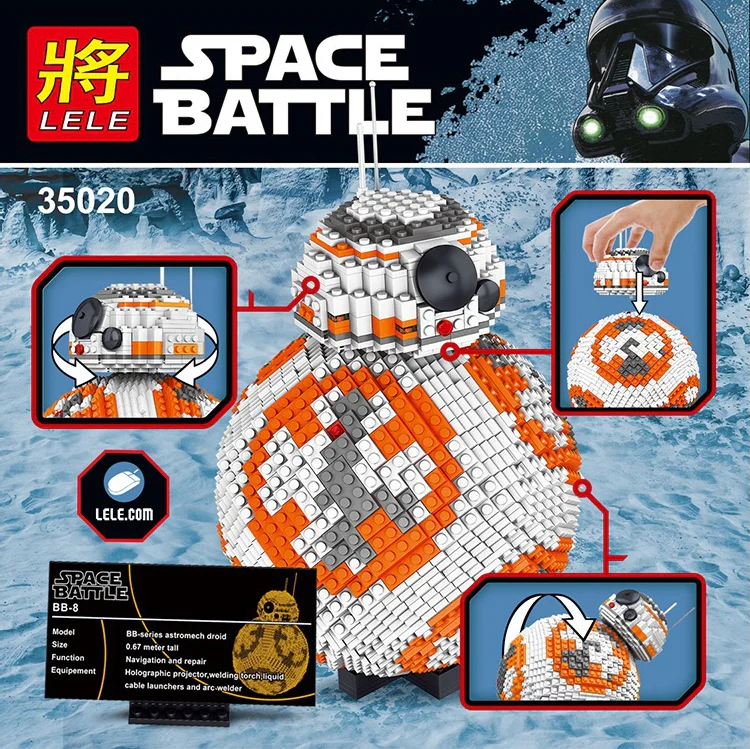 BB-8 is a droid character in the Star Wars franchise. It is a BB-unit astromech droid that appears in the 2015 film "Star Wars: The Force Awakens" and subsequent films. 35020 image 7