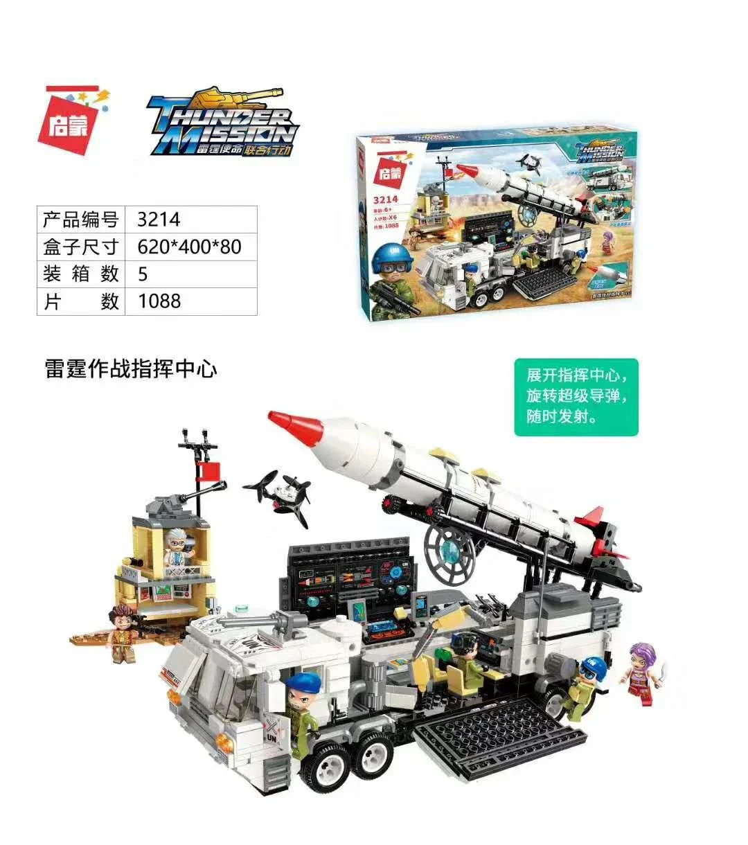 Joint Mine Action: Thunder Operations Command Centre 启蒙 QMAN/ENLIGHTEN/Keeppley 3214