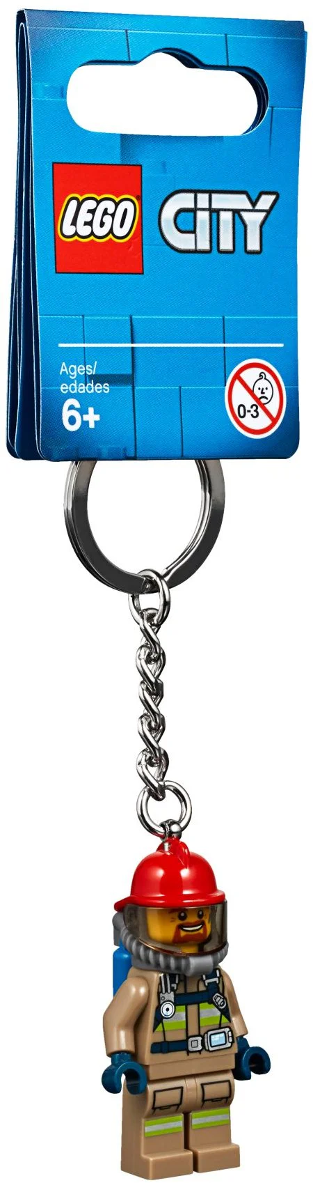 City fireman key button 乐高 LEGO 853918 image 1