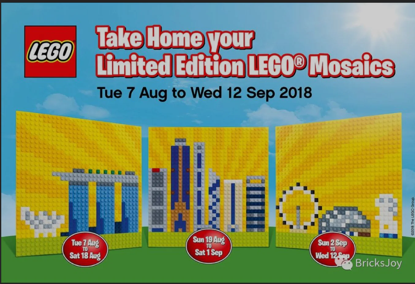 Singapore City Mosaic 乐高 LEGO Singapore Mosaic 