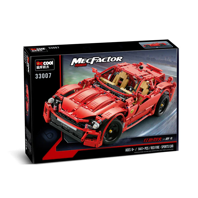The red fire truck 迪库 DECOOL/酷小砖 BrickCool 33007 image 4