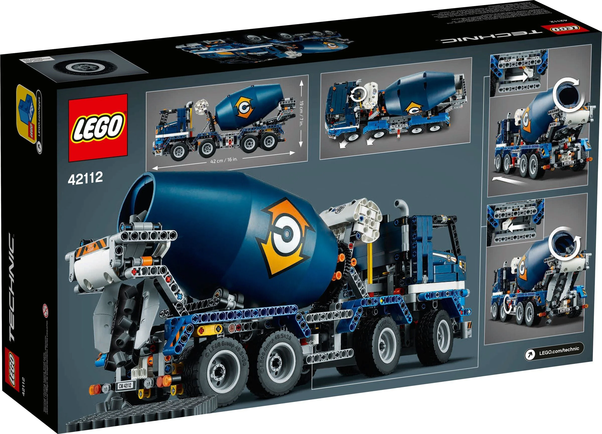 Concrete mixed transport vehicle 乐高 LEGO 42112 image 14