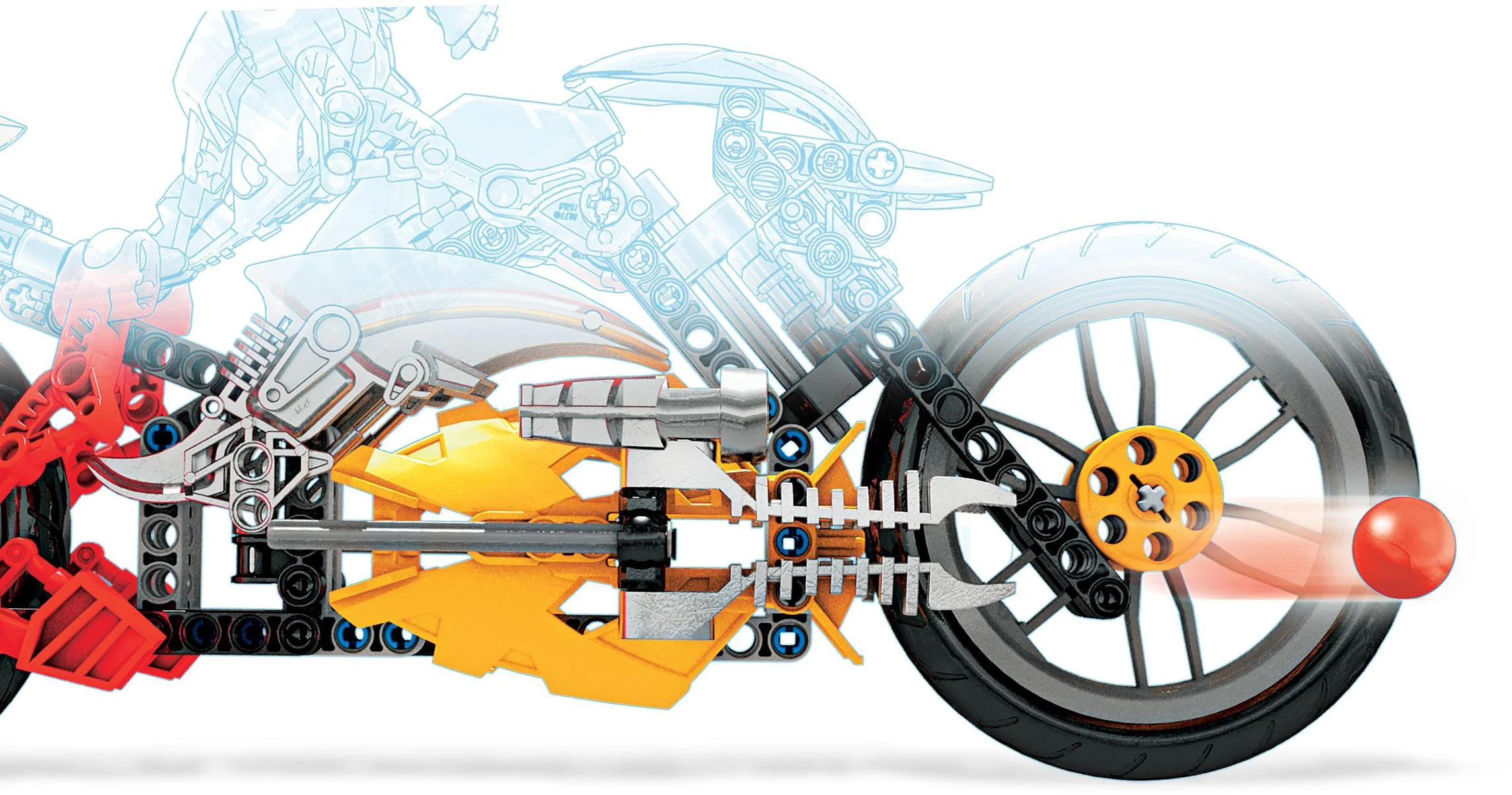 Hero Factory: Guang Ming Motorcycle 乐高 LEGO 7158 image 4
