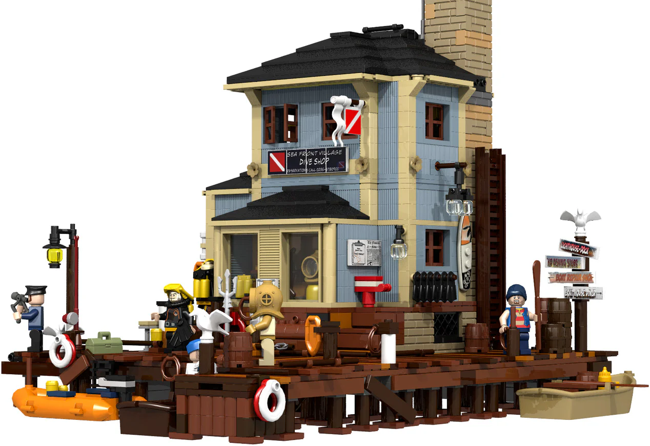 Street View: Old Fisherman's Cottage: Scuba Shop 悦创 HAPPYBUILD/信宇科技 PG-12001 image 4