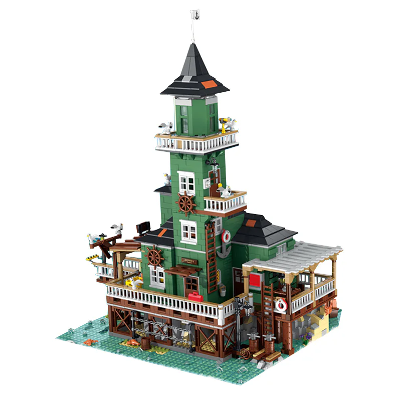 Street scene: Old Fisherman's Cottage: Lighthouse Fishing House 型玩模客 MORKMODEL 30105