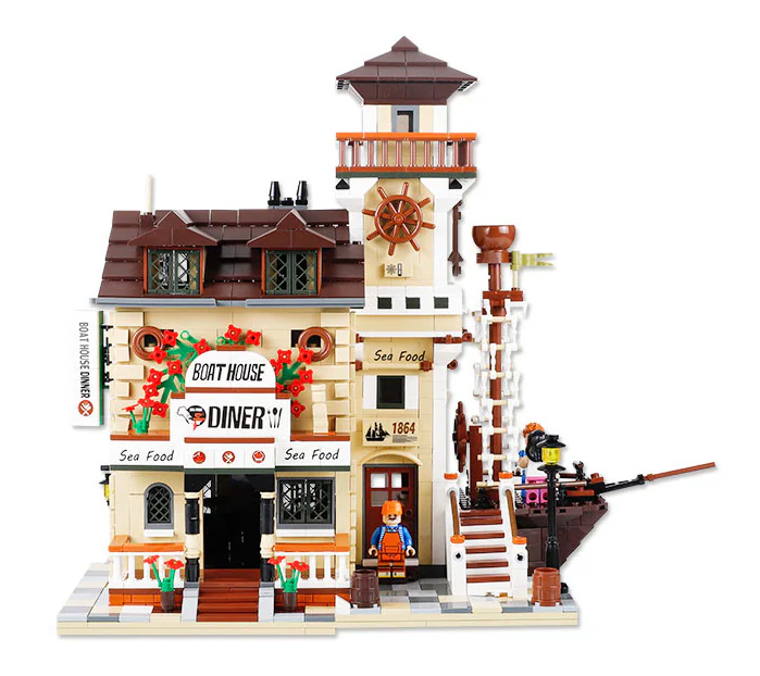 Old Fisherman's House: Boat-Inn Restaurant 悦创 HAPPYBUILD/信宇科技 PG-12003 image 21