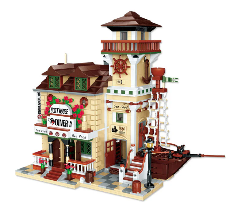 Old Fisherman's House: Boat-Inn Restaurant 悦创 HAPPYBUILD/信宇科技 PG-12003 image 22