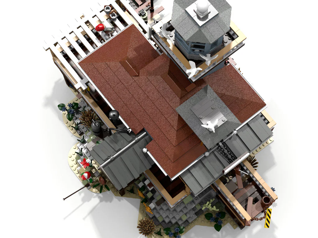Street scene: Old Fisherman's Cottage: Lighthouse Fishing House 型玩模客 MORKMODEL 30105 image 13