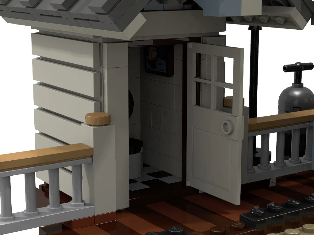 Street scene: Old Fisherman's Cottage: Lighthouse Fishing House 型玩模客 MORKMODEL 30105 image 16