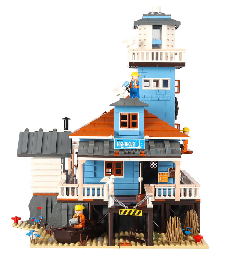 Street scene: Old Fisherman's Cottage: Lighthouse Fishing House 型玩模客 MORKMODEL 30105 image 24
