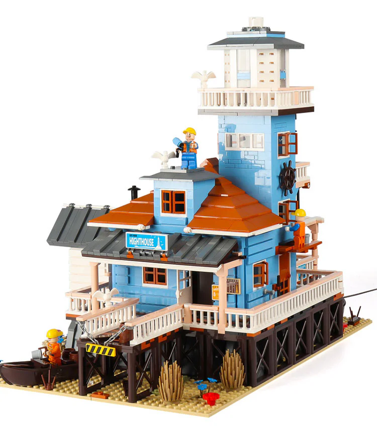 Street scene: Old Fisherman's Cottage: Lighthouse Fishing House 型玩模客 MORKMODEL 30105 image 25
