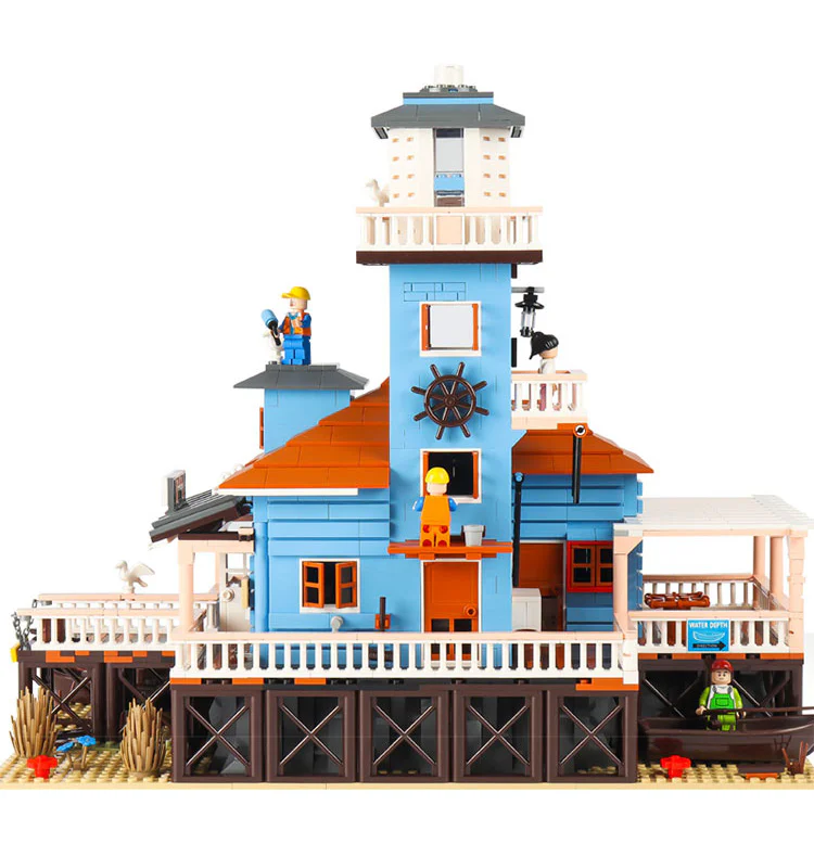 Street scene: Old Fisherman's Cottage: Lighthouse Fishing House 型玩模客 MORKMODEL 30105 image 26