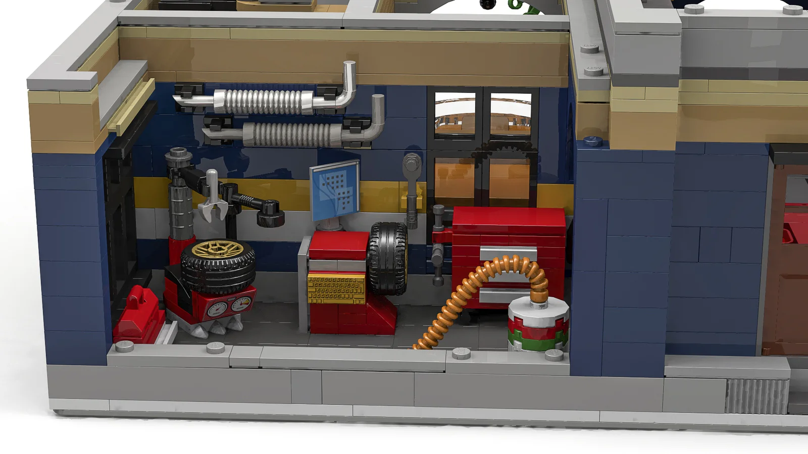 Streetview: Automobile maintenance shop 型玩模客 MORKMODEL 10191 image 5