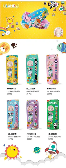 Handmade Wristband: 6 Series - Pet, Ocean, Weather, Candy, Space, Animal.