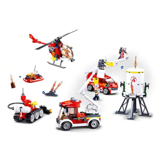 Fire hero: Pioneer Fire Department 小鲁班 Sluban M38-B0811