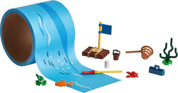 Rubber strap: water surface