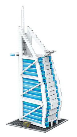 Landmark building: Al-Arab Tower Hotel (Dubai Sailor Hotel) 1:400
